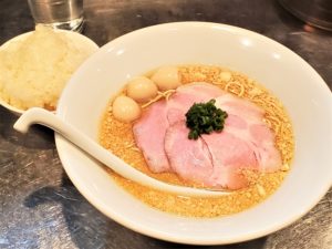 【さんじ】東上野で味わう限定ラーメン『鱈の白子蕎麦』他