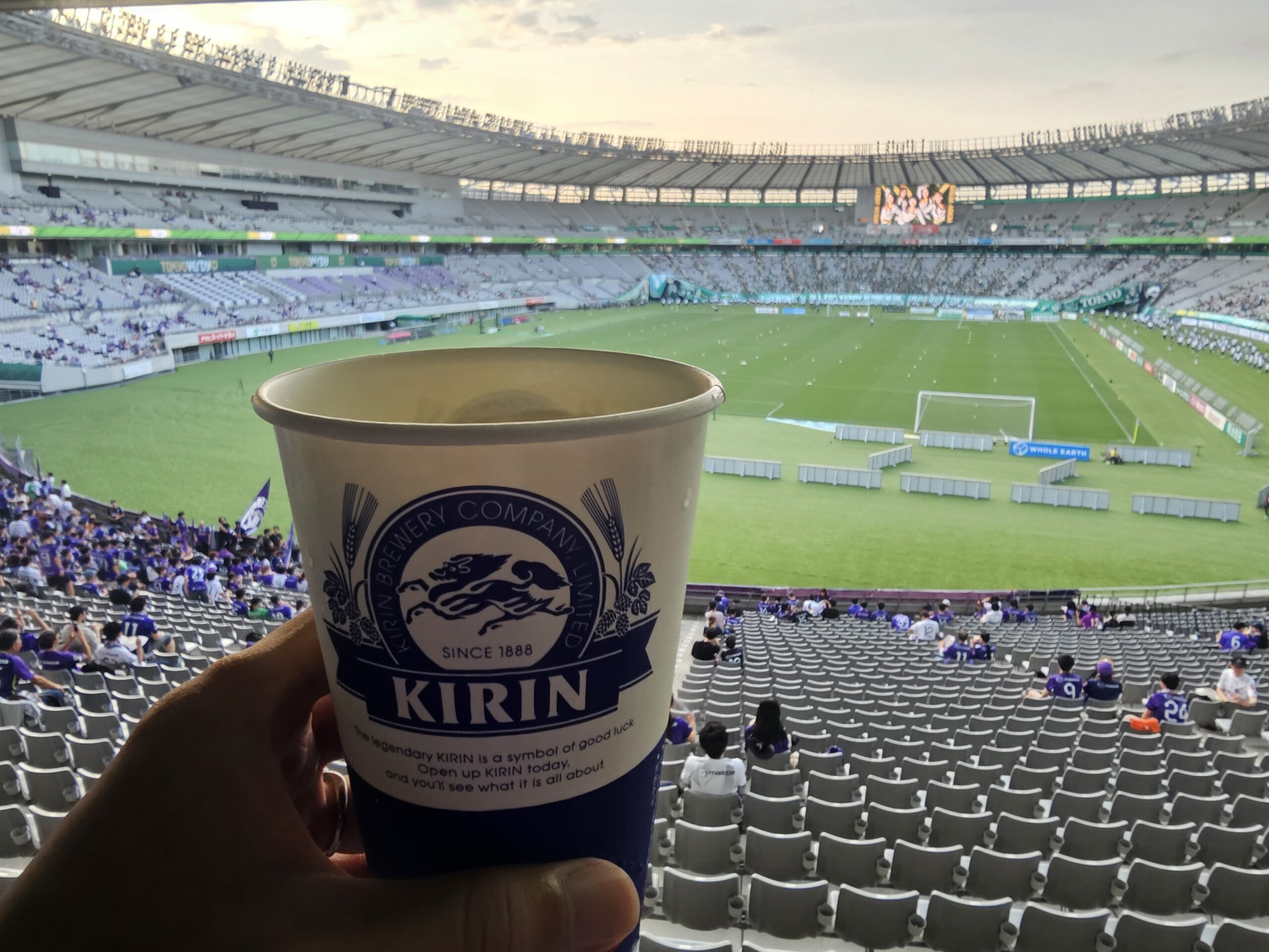 駆けつけ一杯のビール