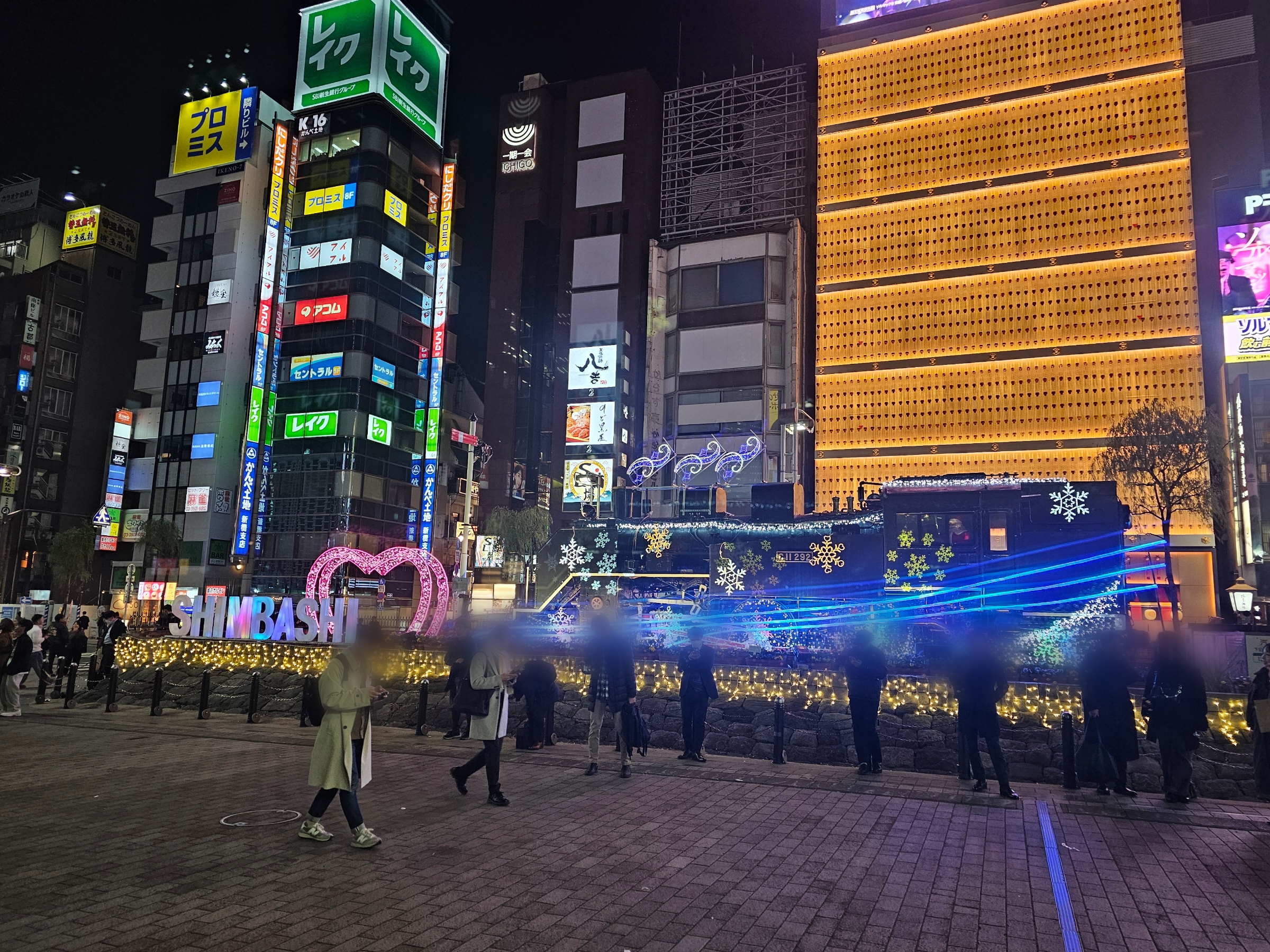 新橋駅 SL広場のイルミネーション
