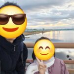 娘と一緒に見る初日の出