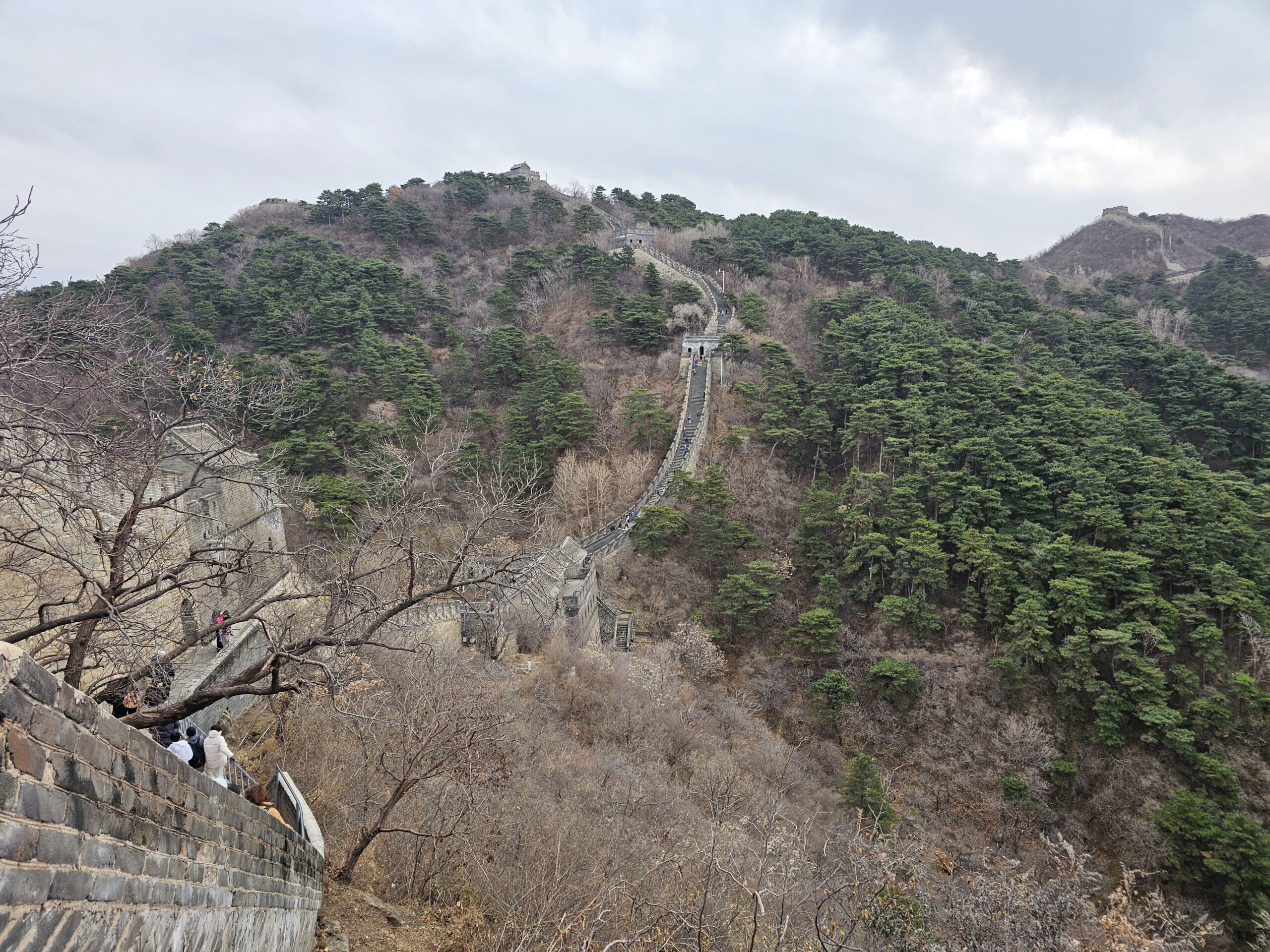 万里の長城のパノラマ