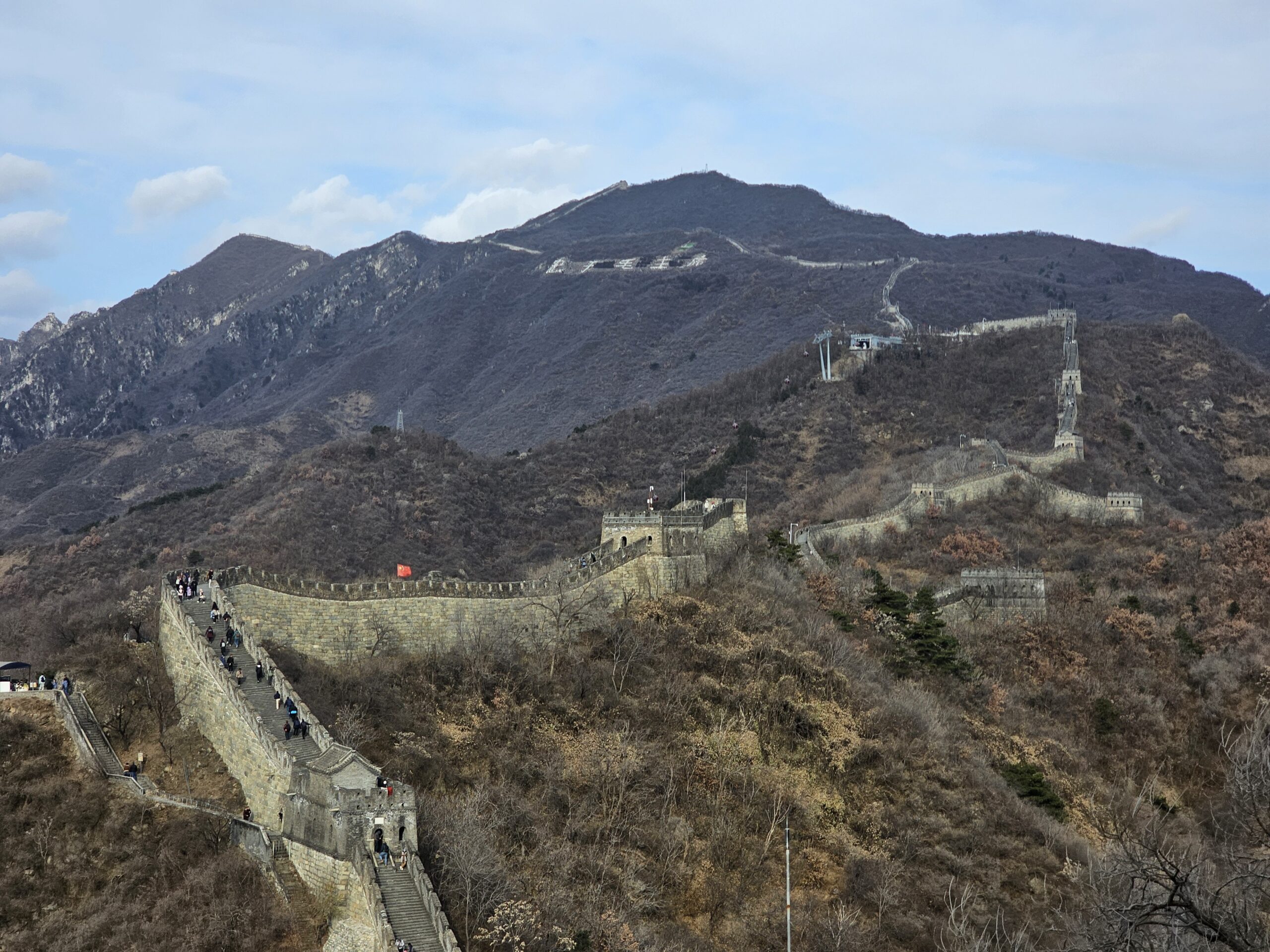  慕田峪長城の東側から見る西エリア