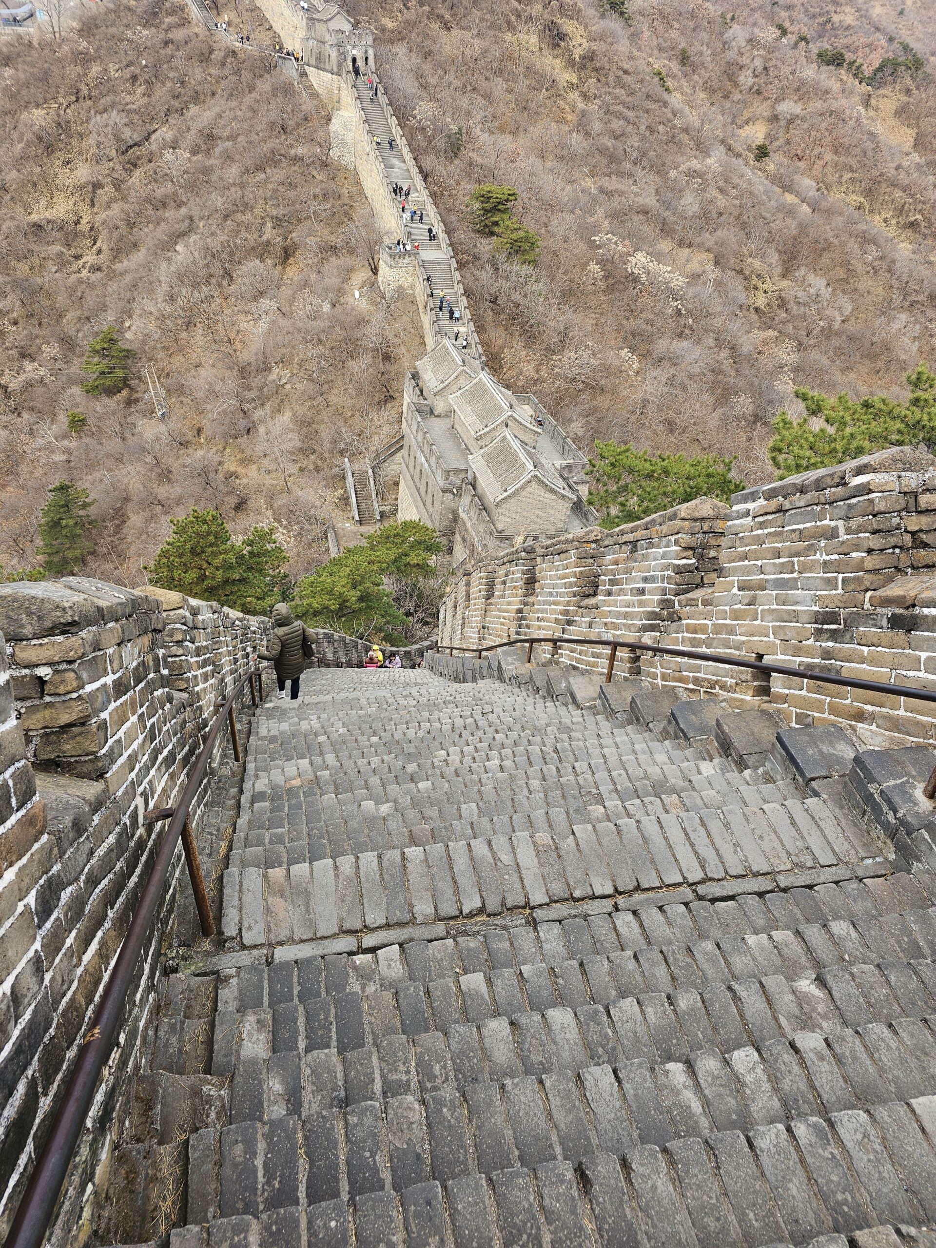 慕田峪長城の下り坂