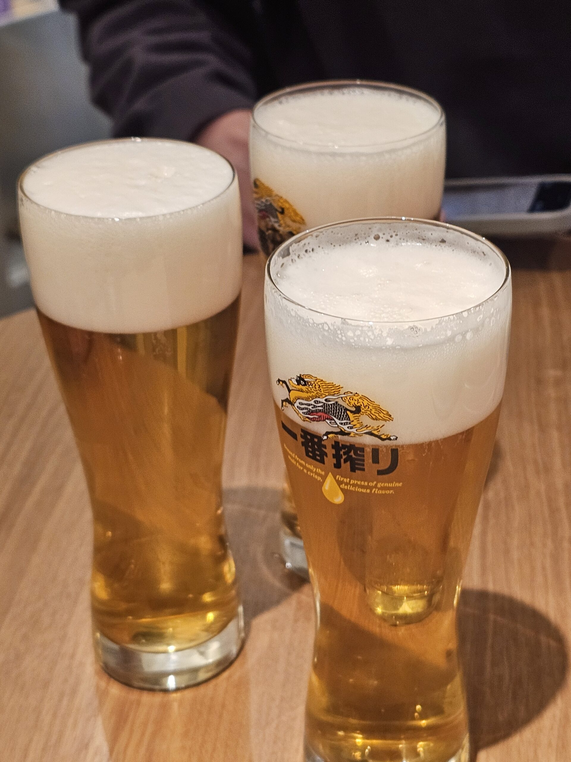 夜サムライビールセットの生ビール