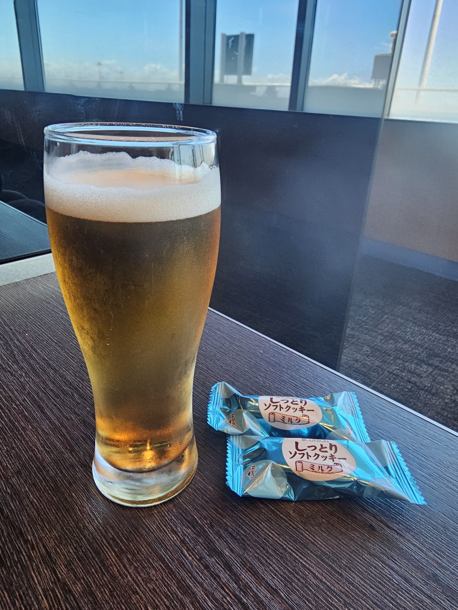 ANA LOUNGEで味わうノンアルコールビール